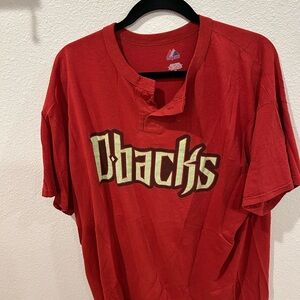 Majestic Red Dbacks Jersey Shirt